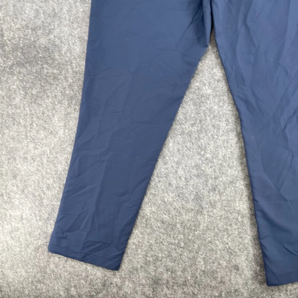 Banana Republic Chino Pants Mens 38x27 Navy Blue Performance Core Temp Slim Fit